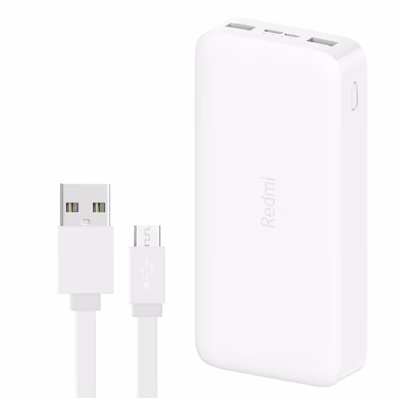 شارژر همراه شیائومی مدل Redmi ظرفیت 20000 میلی آمپرساعت مدل PB200LZM به همراه کابل تبدیل microUSB اورجینال