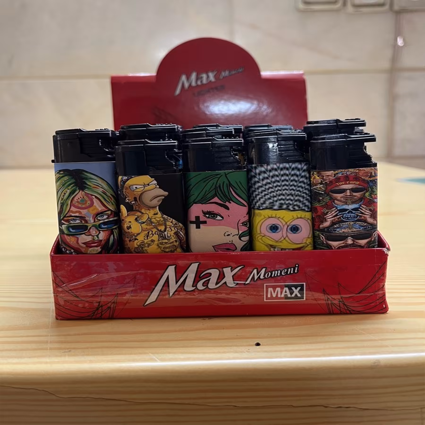 فندک 50 عددی اتمی طرحدار