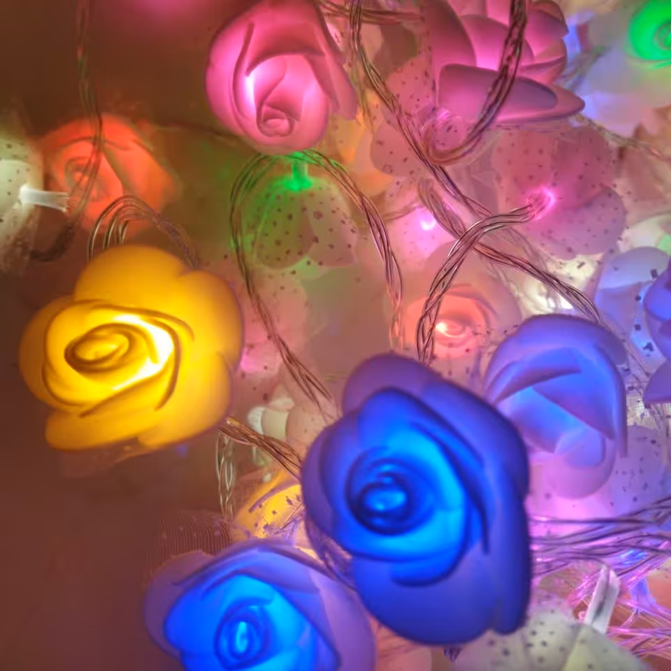 ریسه 7رنگ فوق العاده زیبا-برقی با 8مدل رقص نور وحالت ثابت-مختص سخت پسندان