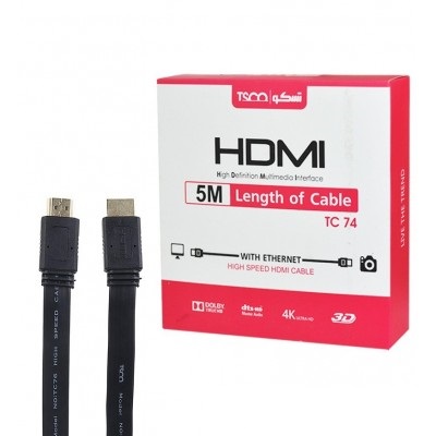 کابل HDMI تسکو مدل TC 74 4kطول 5 متر