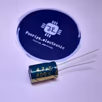 خازن الکترولیتی 400v 4.7uf, بسته 10 عددی جنس عالی