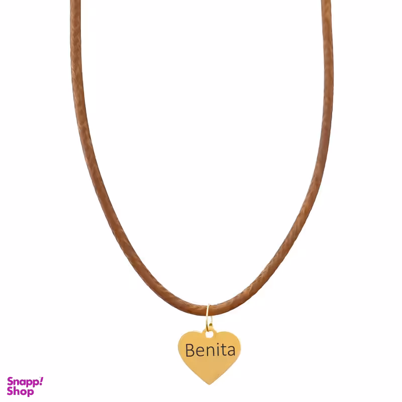 گردنبند طلا 18 عیار زنانه لیردا مدل اسم بنیتا