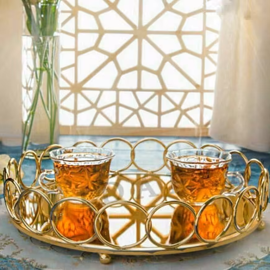 سینی کف آینه گرد المپیک بزرگ 