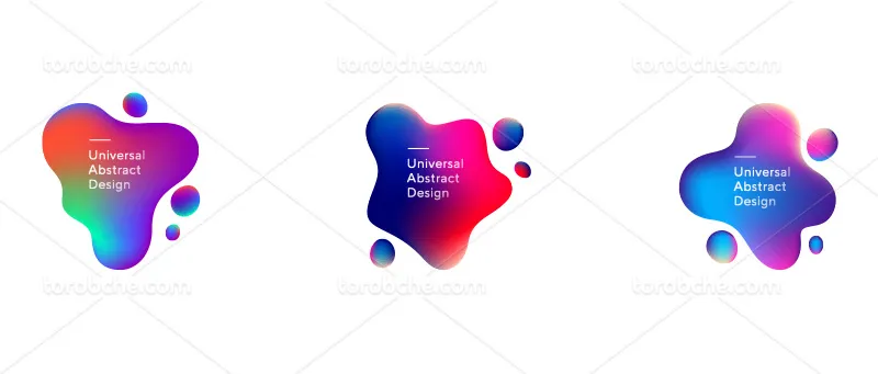 وکتور کادر متنی رنگی | گرافیک با طعم تربچه