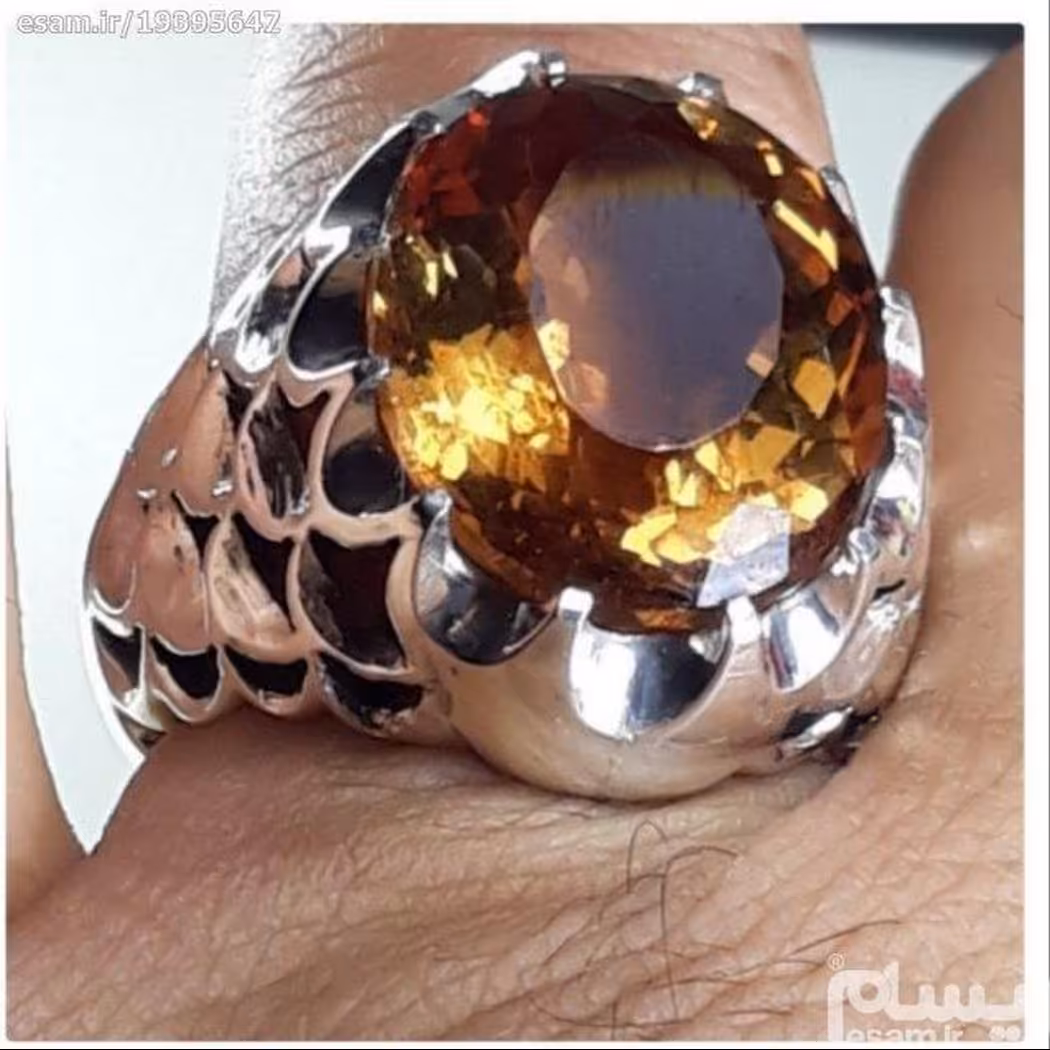 انگشتردستسازغولپیکریاقوت الکساندر زولتانایت دستساز سلطنتی رکاب جوندار اینه کاری