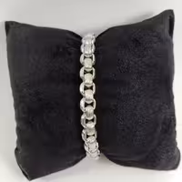 دستبند نقره ای استیل