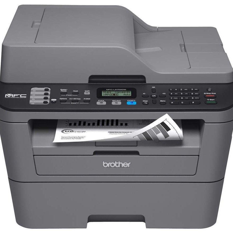 پرینتر وایرلس آکبند لیزری چهارکاره برادر مدل MFC-L2700DW دارای قابلیت پشت و رو زن اتوماتیک با گارانتی معتبر دو ساله