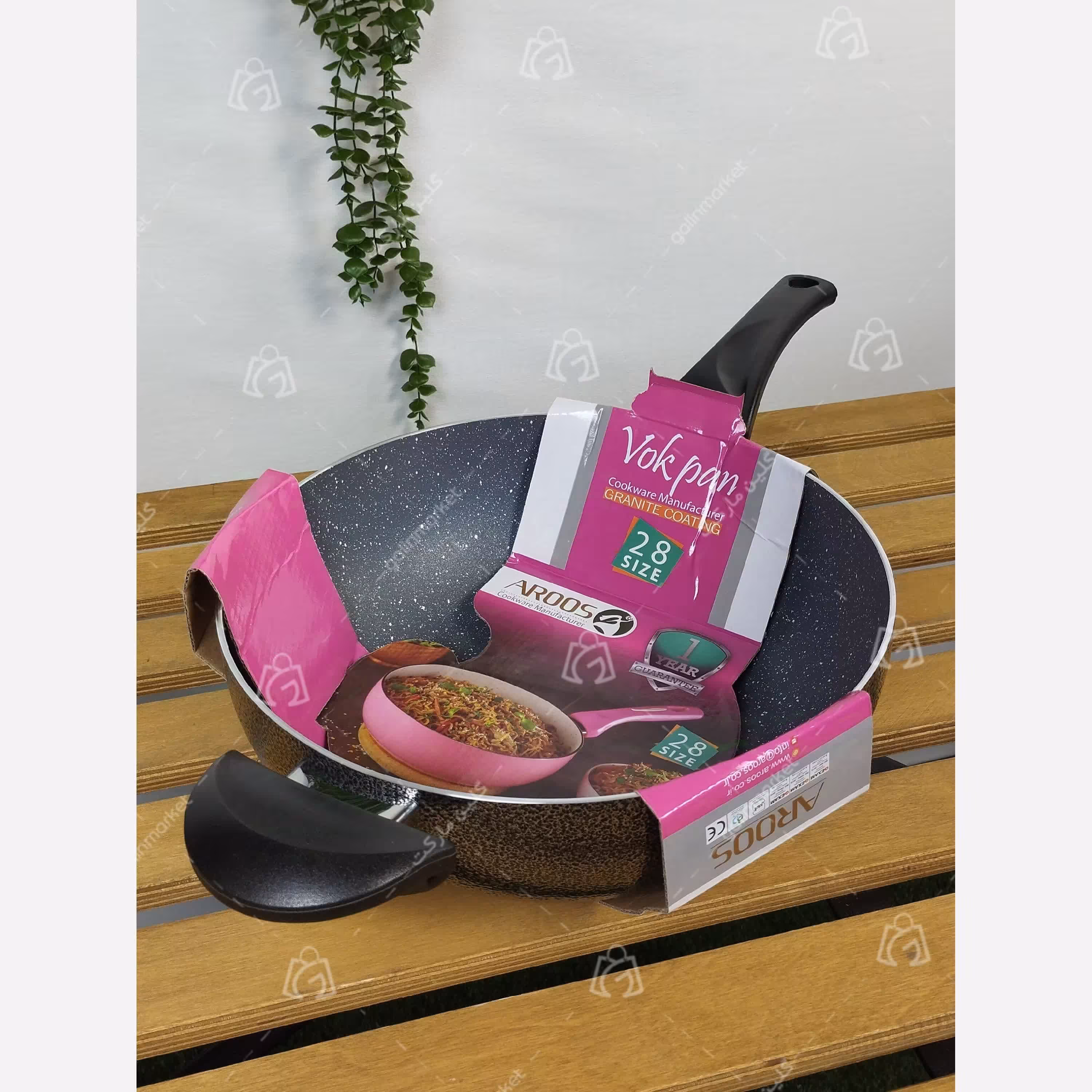 ماهیتابه تکدسته وک (WOK) برند عروس سایز 28