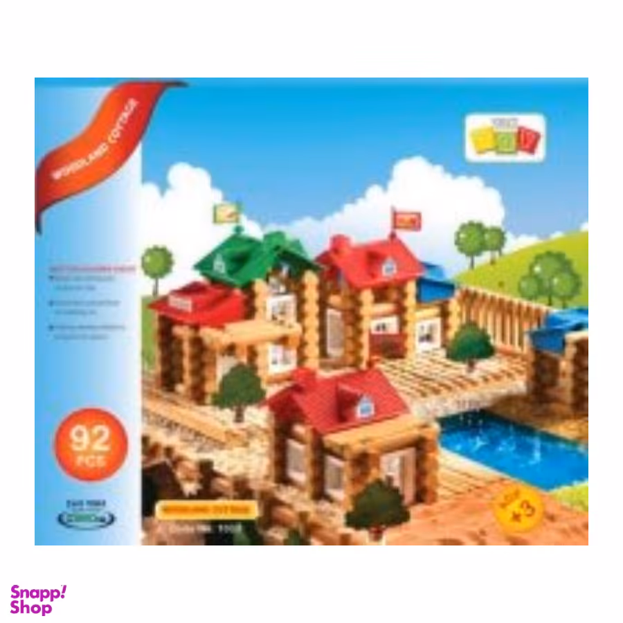 اسباب بازی 92 کلبه جنگلی 92 قطعه TAK TOY WOODLAND COTTAGE 1033