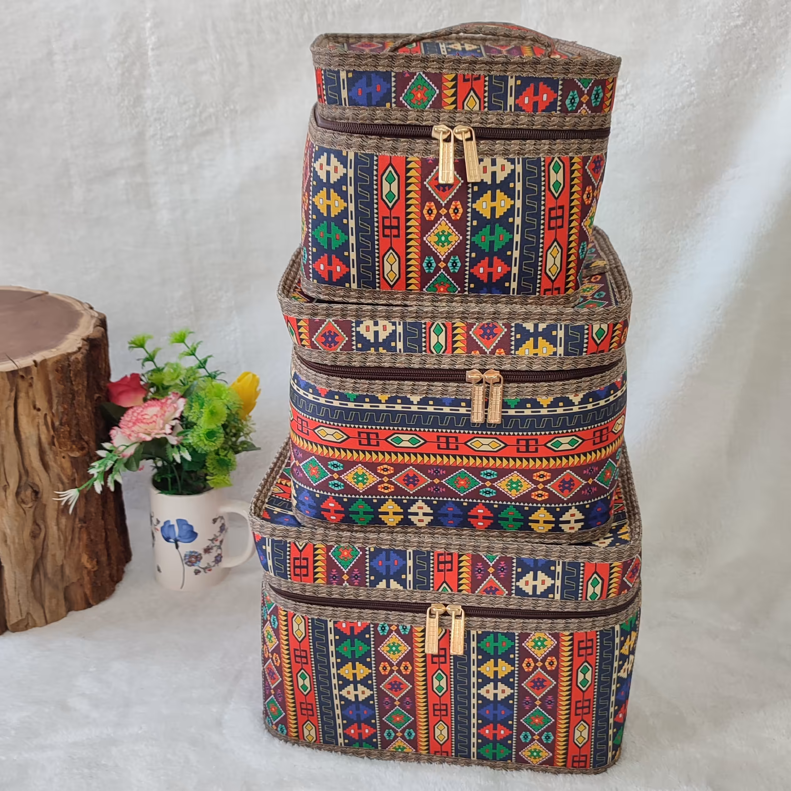 باکس لباس مربع  سه تایی 