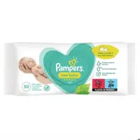 دستمال مرطوب کودک پمپرز مدل plant بسته 50 عددی
