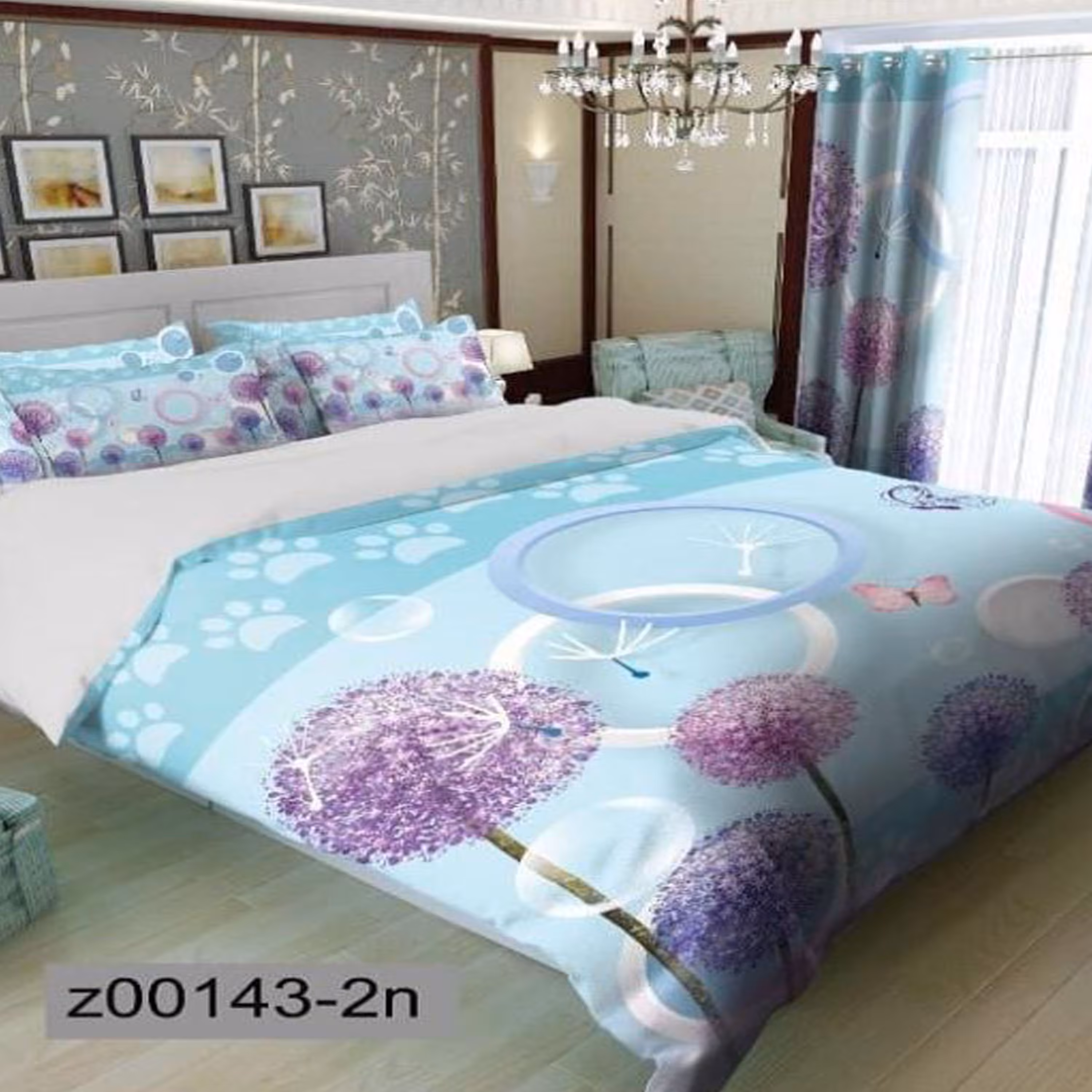 سرویس روتختی 2 نفره تنسل چاپی برندترک لند(Turk Land) z 143