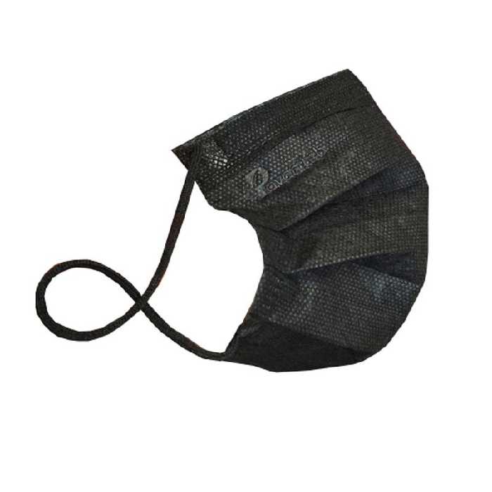 ماسک سه لایه کش دار پاوان طب مشکی جعبه 50 عددی مجموعه 3 عددی