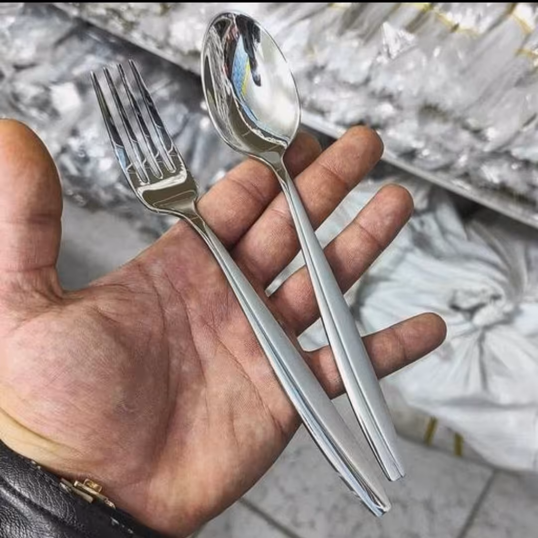 سرویس قاشق چنگال یونیک 24 نفره کامل طرح ماینز 