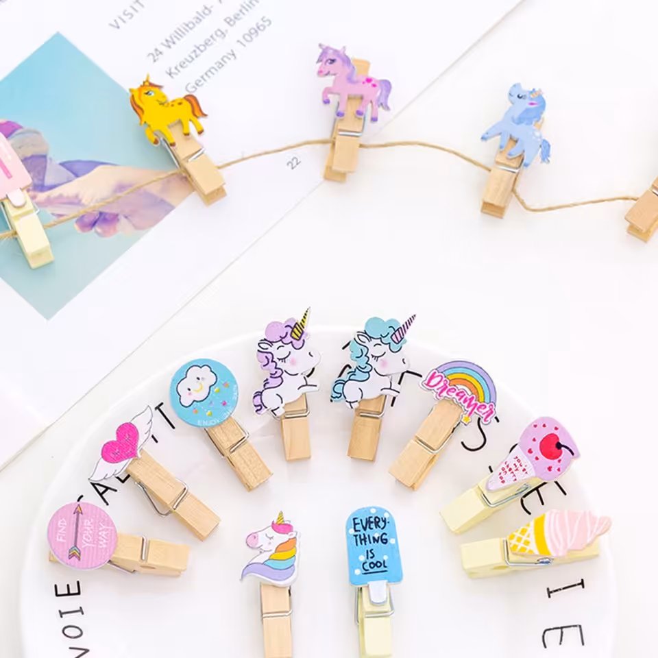 گیره چوبی فانتزی 