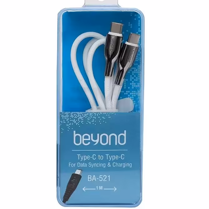 کابل تایپ سی یک متری چرم سر فلزی کد 521و526بیاند