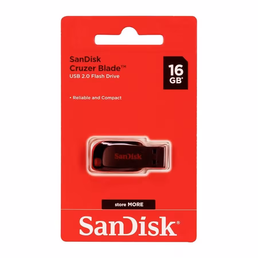 فلش مموری سن دیسک Cruzer Blade  ظرفیت 16 گیگابایت