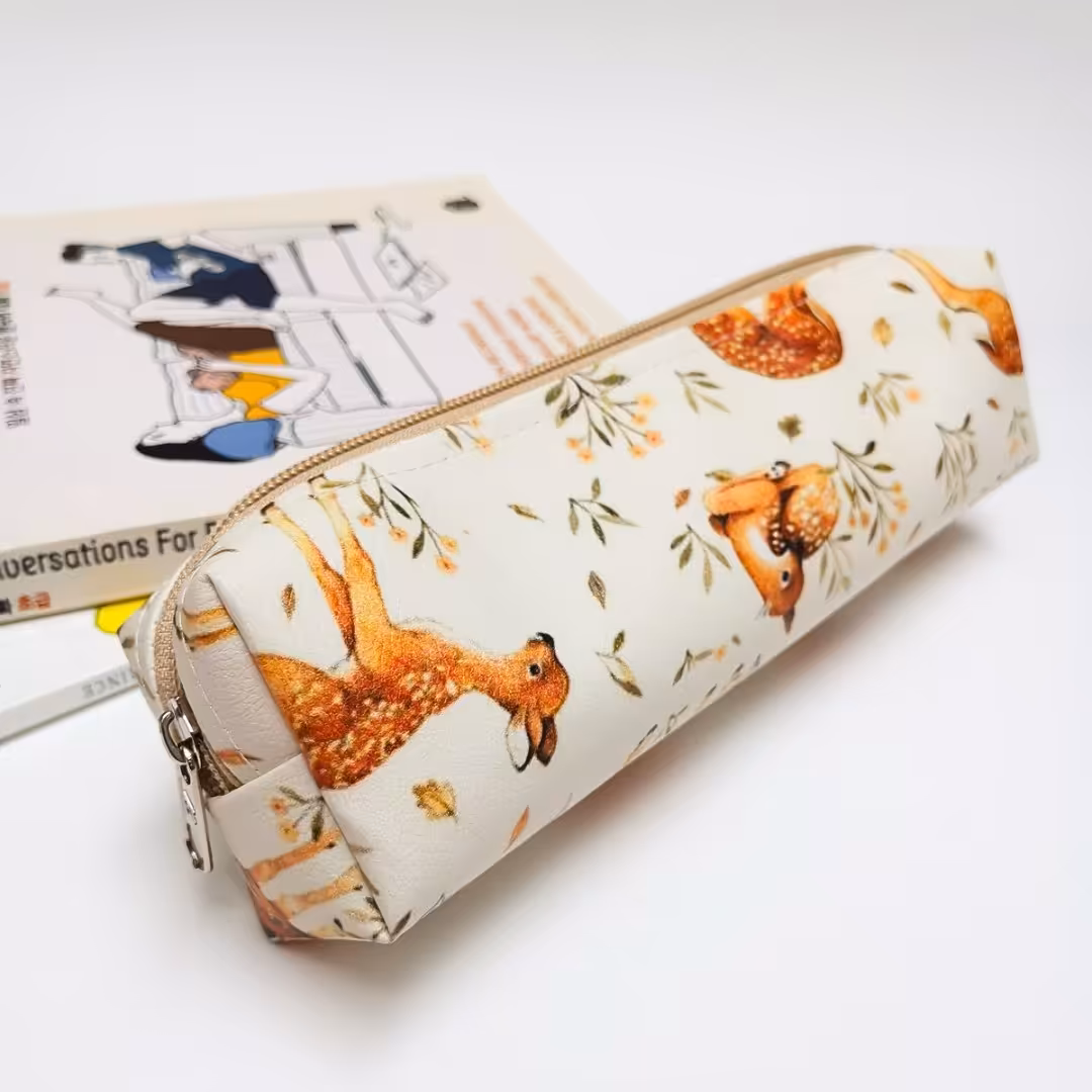 جامدادی فانتزی طرح  آهو چرم مصنوعی