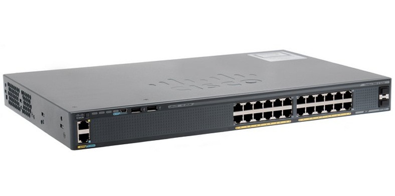 سوئیچ 24 پورت مدیریتی سیسکو مدل سی 2960 ایکس 24 تی اس ال ال