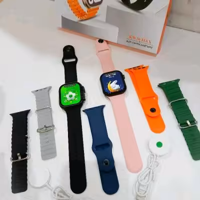 ساعت هوشمند طرح اپل واچ مدل KW36 MAX دو عدد ساعت هوشمند