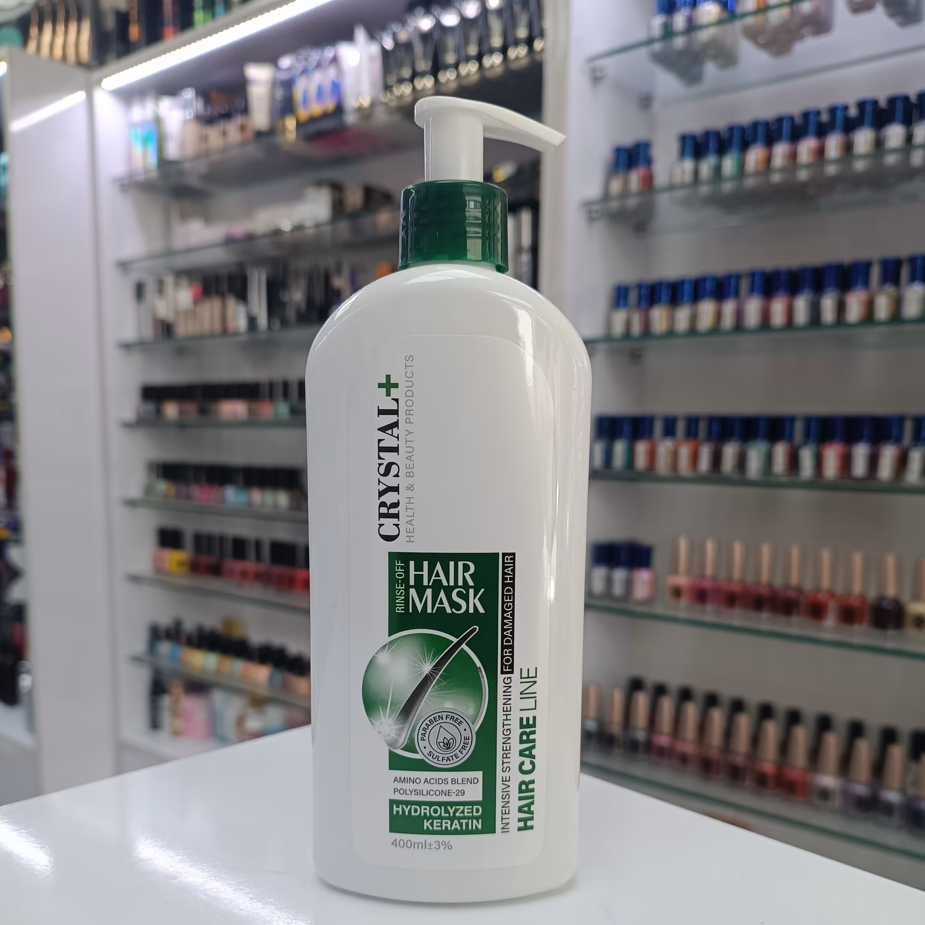 ماسک مو با آبکشی کریستال مناسب برای موهای آسیب دیده 