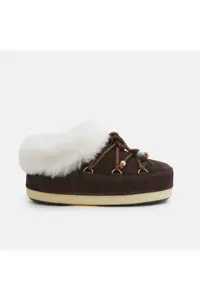 دمپایی چند رنگ زنانه دختر ML01 ماه بوت EVX MULE تیره Moon Boot