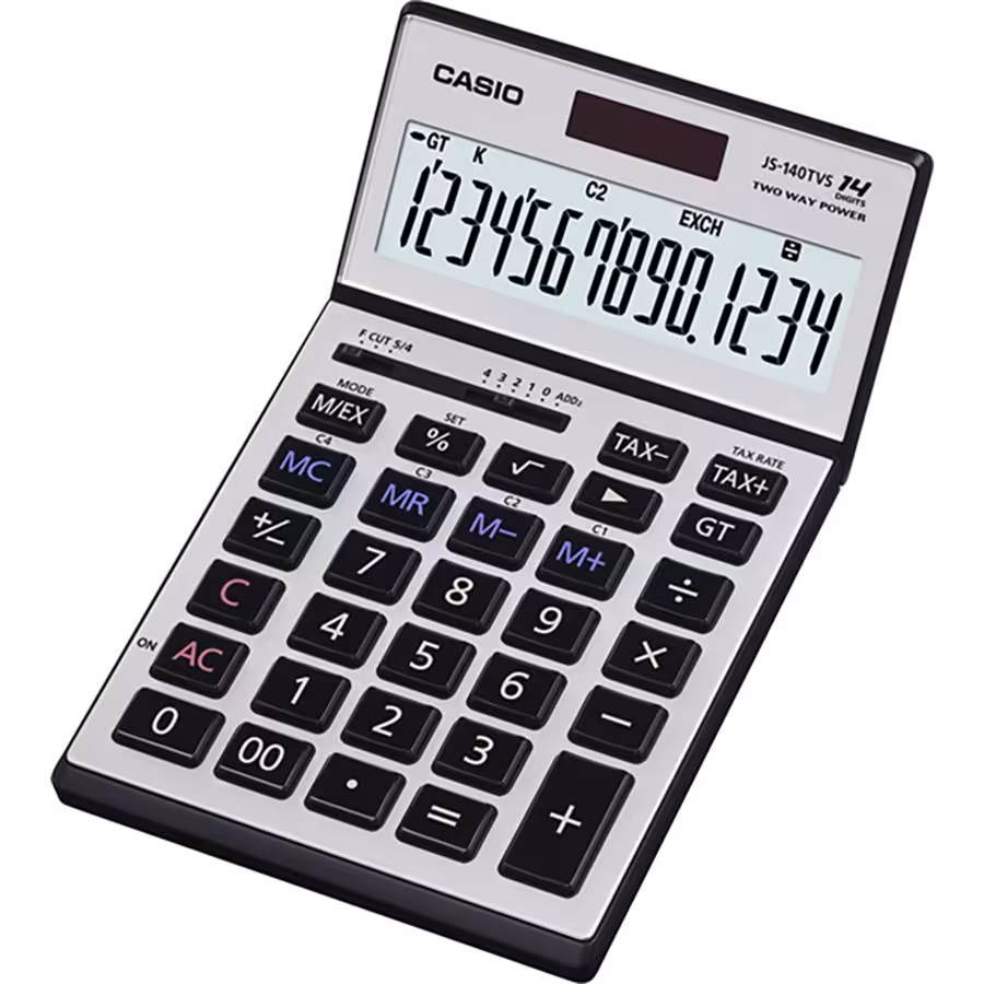 ماشین حساب رومیزی کاسیو مدل JS-140TVS