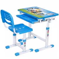 میز تحریر قابل تنظیم ارتفاع طرح سگهای نگهبان آبی برند مشتاق (پسکرایه) 