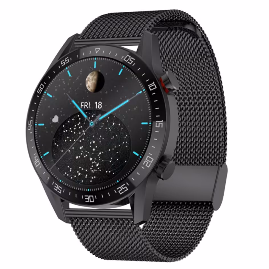 ساعت هوشمند پرووان مدلWPS 10  رنگ مشکی فوق العاده با کیفیت  .به همراه 3 مدل بند فلزی .چرمی و سیلیکونی 