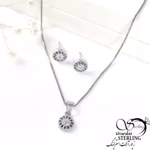 نیمست نقره زنانه طرح چشم نظر کد6330