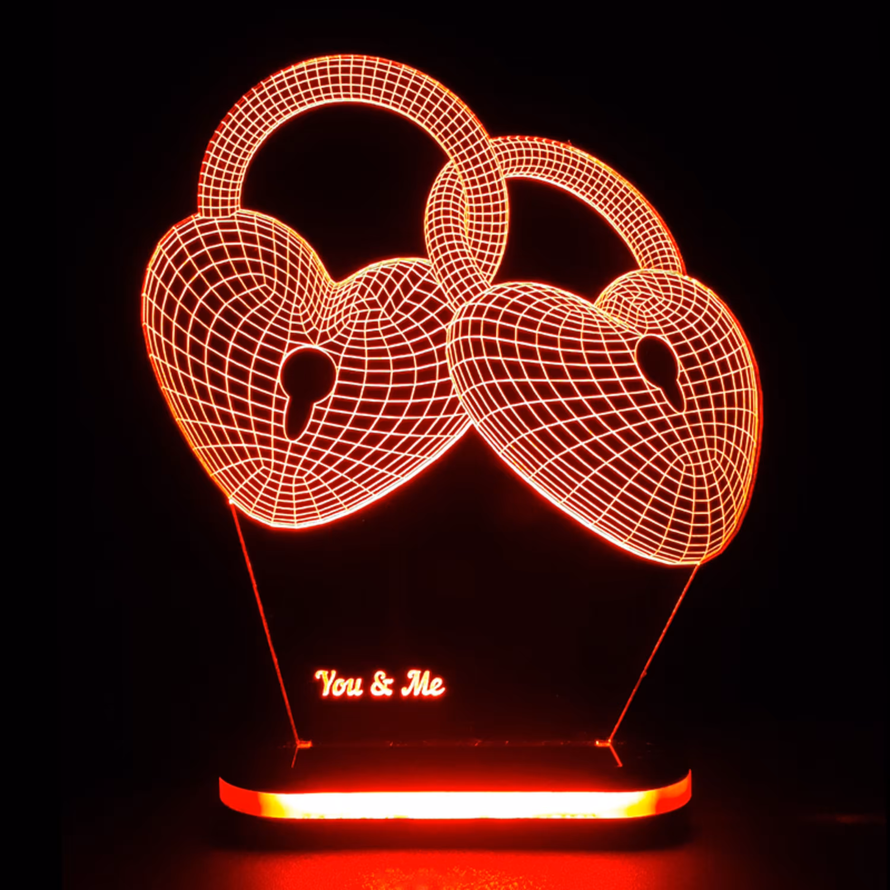 چراغ خواب طرح قلب عاشقانه ـ ارسال رایگان ـ کد 1110