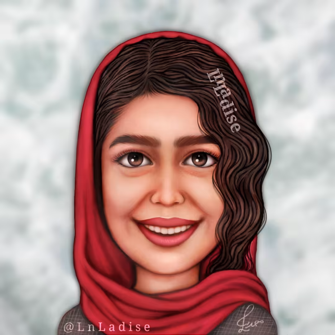 نقاشی چهره دیجیتال (سفارش فایل یا چاپ شده روی شاسی در ابعاد دلخواه)