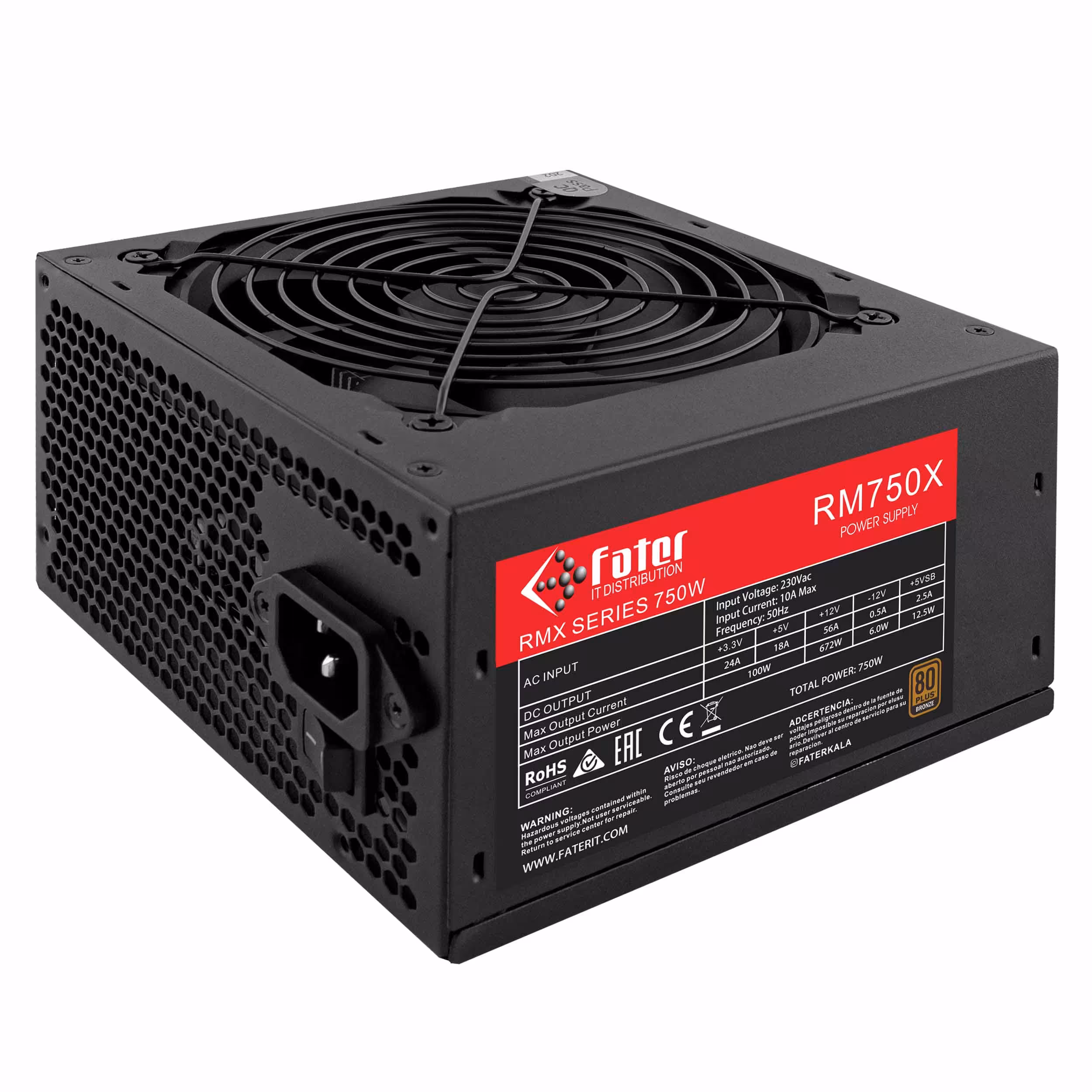 پاور کامپیوتر غیر ماژولار فاطر مدل RM650X