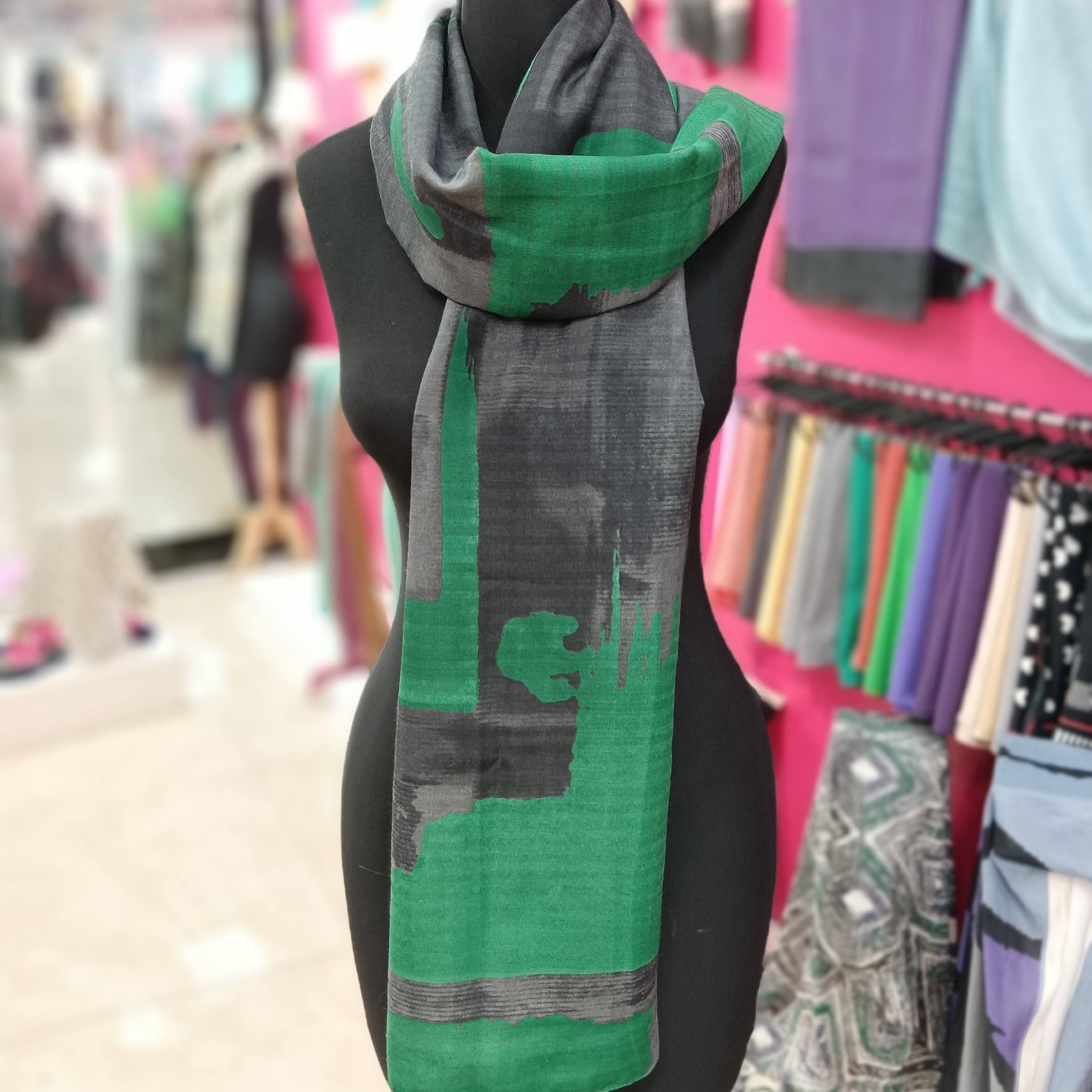 شال نخی چاپی 