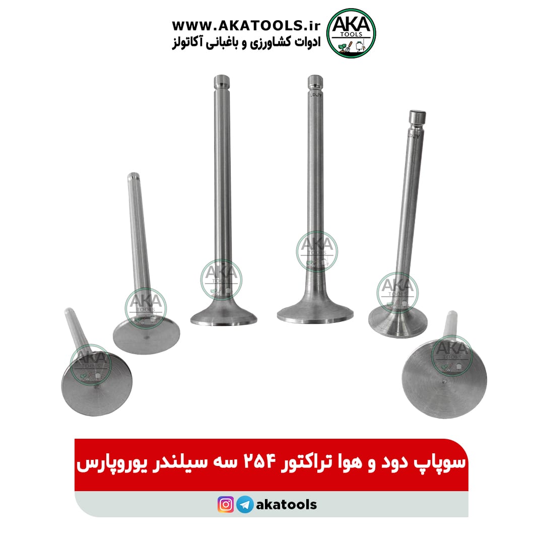 سوپاپ دود و هوا تراکتور 254 سه سیلندر یوروپارس