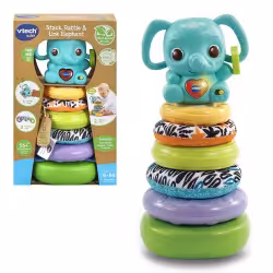 حلقه هوش فیل مدل Stack, Rattle & Link Elephant