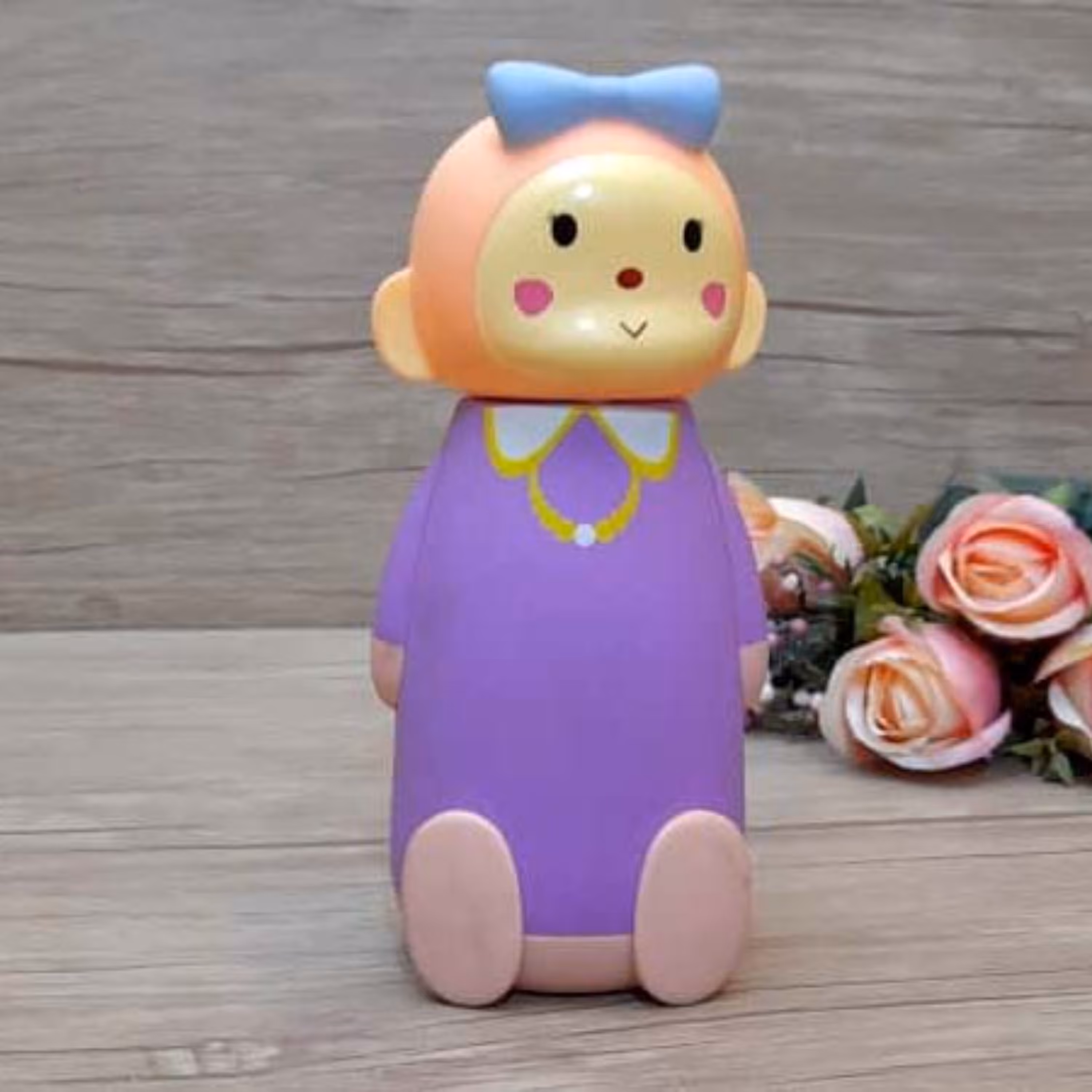 فلاکس کودک داخل استیل پوسته پلاستیکی طرح آدمک چینی