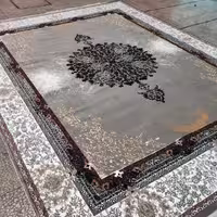 فرش ماشینی بی سی اف نقشه صادراتی آراز رنگ فیلی 12 متری  