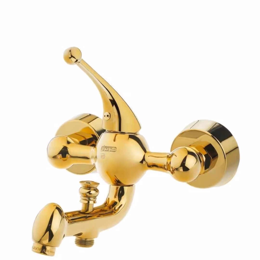 شیرآلات کویران آذر-شیر حمام مدل پاریس-طلایی