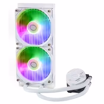 خرید خنک کننده مایع پردازنده کولر مستر Cooler Master MASTERLIQUID 240L CORE White با بهترین قیمت