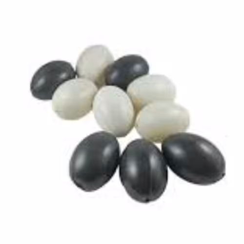 تخم مرغ پلاستیکی 1 بسته 100 عددی ب انتخاب رنگ شما 