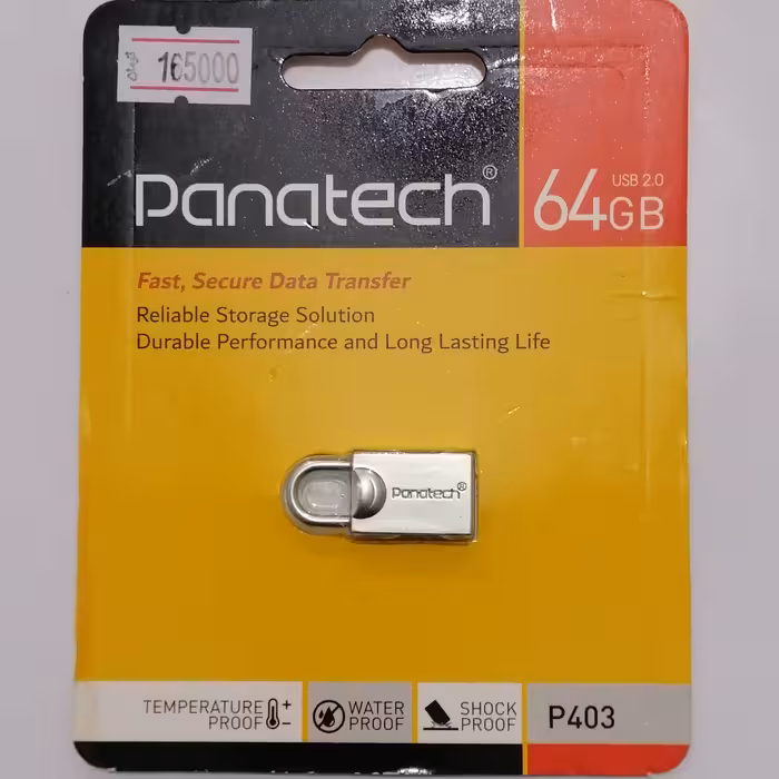 فلش مموری 64 گیگ پاناتک flash memory 64 gig panatech با گارانتی آسان سرویس طرح قفل آویز