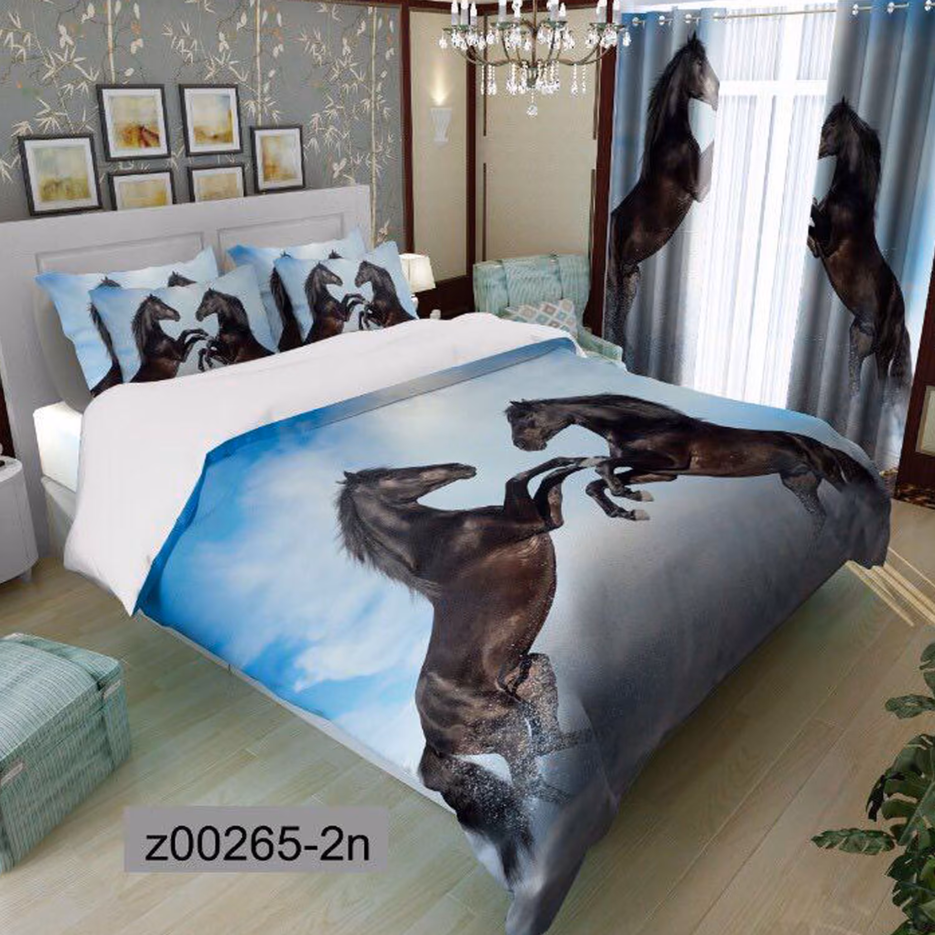 سرویس روتختی 2 نفره تنسل چاپی برندترک لند(Turk Land) z 265