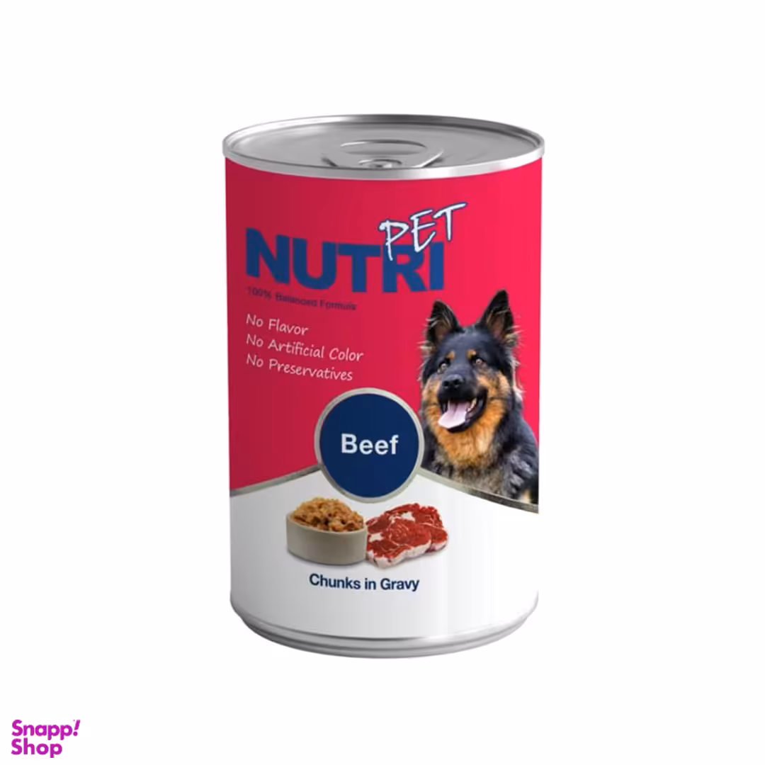کنسرو سگ نوتری پت مدل گوشت وزن 425 گرم