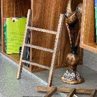 نردبان چوبی دکوراتیو مخصوص حوله آشپزخانه 