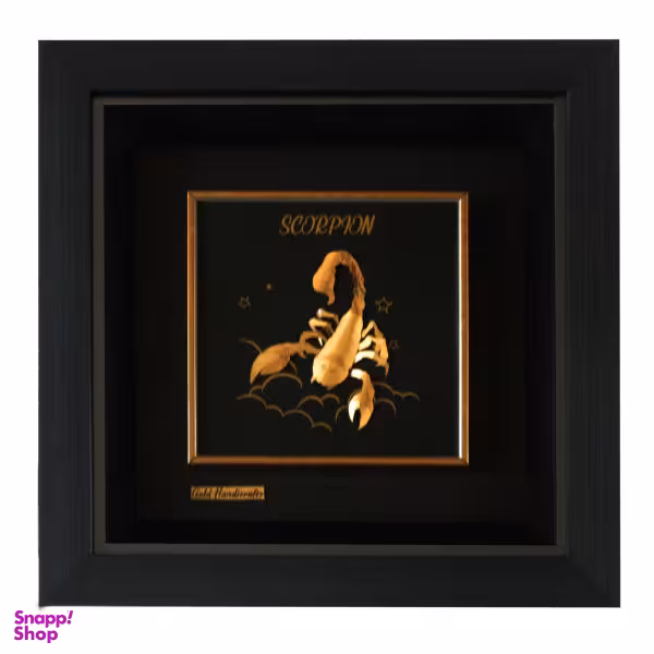 تابلو طلا کوب زرکات طرح ماه تولد آبان ماه مدل F134