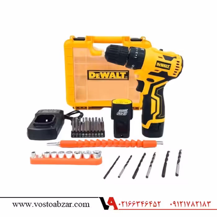 دریل شارژی 24 ولت دیوالت موتور براشلس