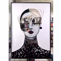 تابلو آینه کاری و نقاشی شرمین