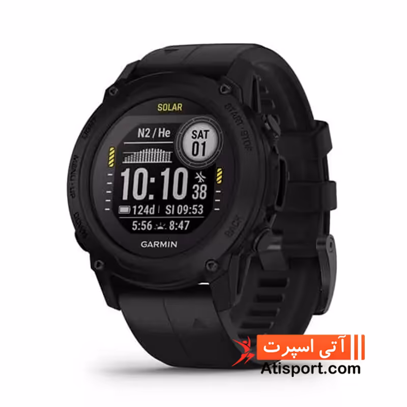 ساعت شنا و غواصی گارمین Descent G1 Solar Black کد 260412