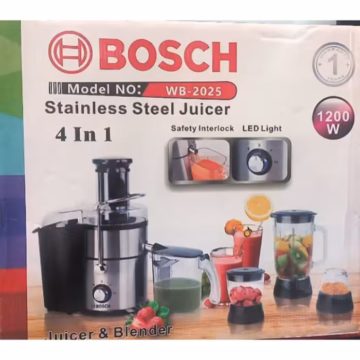 ابمیوه گیری و مخلوط کن و غذا ساز 4 کاره مارک بوش ، کارتن اصلی
ابمیوه گیری ، مخلوط کن ، اسیاب ، خردکن ،
